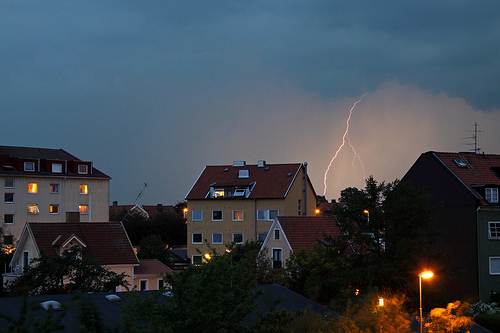 Bild på Åskoväder i Helsingborg